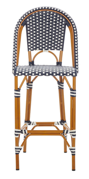 Safavieh California Bar Stool - Navy / White
