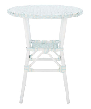 Safavieh California Bistro Table - Baby Blue / White