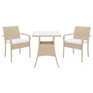 Safavieh Laban Bistro Set - Beige / White