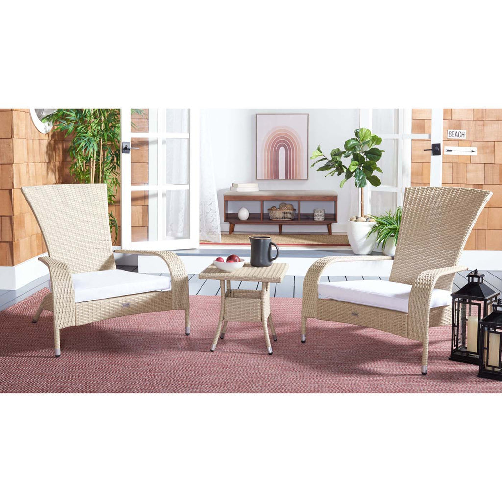 Safavieh Edna 3 Piece Lounge Set - Beige / White