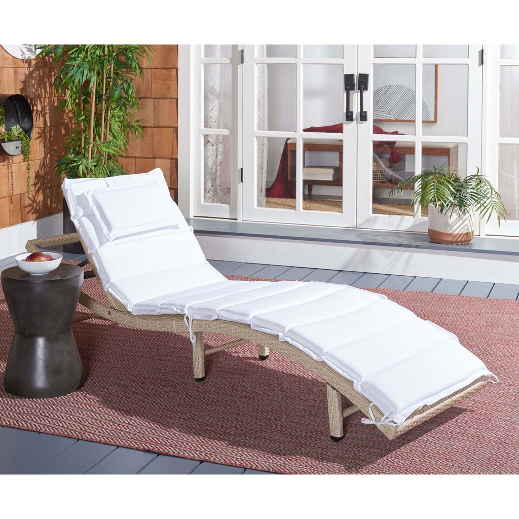 Safavieh Colley Sunlounger - Beige / White