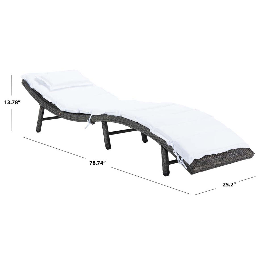 Safavieh Colley Sunlounger - Grey Brown