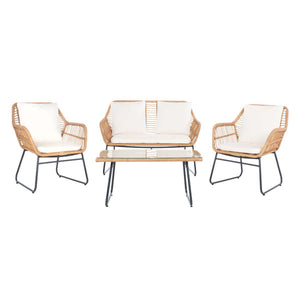 Safavieh Roston 4Pc Living Set - Natural / White
