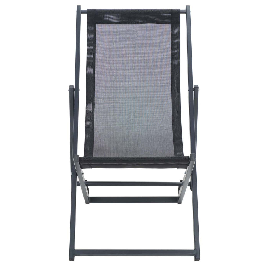 Safavieh Breslin Set Of 2 Sling Chairs - Black / Black