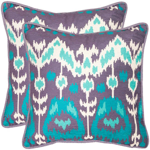 Safavieh Manhattan Pillow Aqua Cream