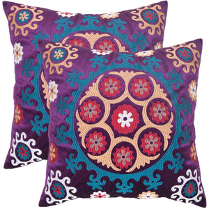 Safavieh Vanessa Pillow Gold Purple