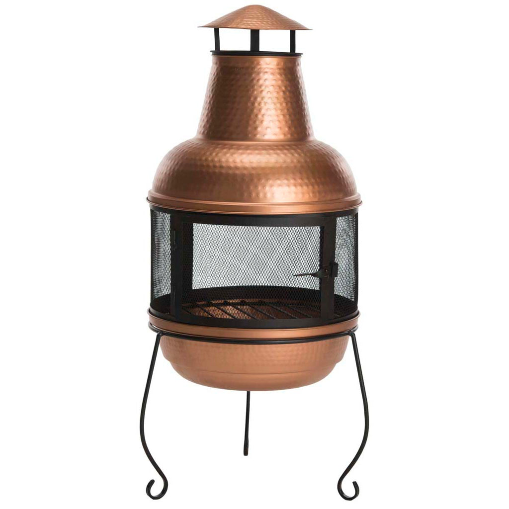 Safavieh Lima Chiminea - Copper/Black