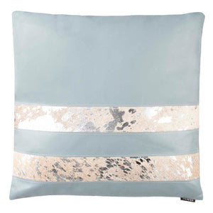Safavieh Kinston Metallic Cowhide 20X20 Pillow - Grey/Silver