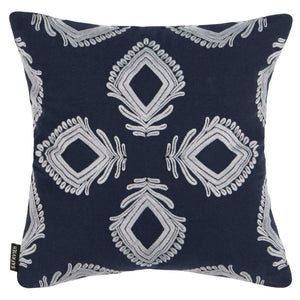 Safavieh Blossom Pillow - Navy/Periwinkle
