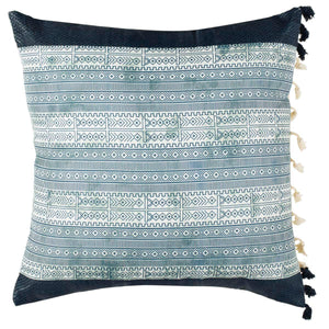 Safavieh Linnet Pillow - Deep Blue/Grey