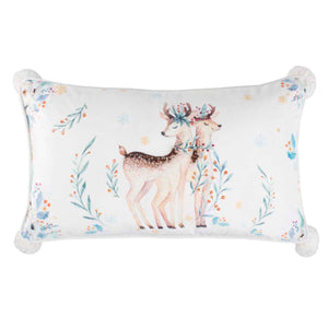 Safavieh Nutmeg Pillow - White/Brown
