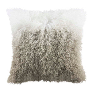 Safavieh Suri Sheep Skin Pillow - White/Grey