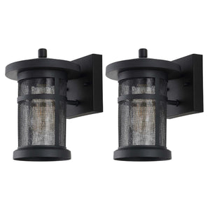 Safavieh Osprey Outdoor Wall Sconce/Black (Set of 2)