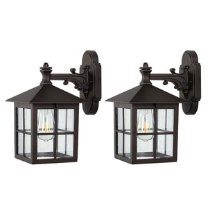 Safavieh Penryn Outdoor Wall Sconce - Black (Set of 2)