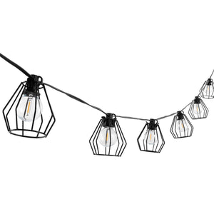 Safavieh Bowne LED Outdoor String Lights - Black