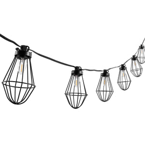 Safavieh Ellina LED Outdoor String Lights - Black