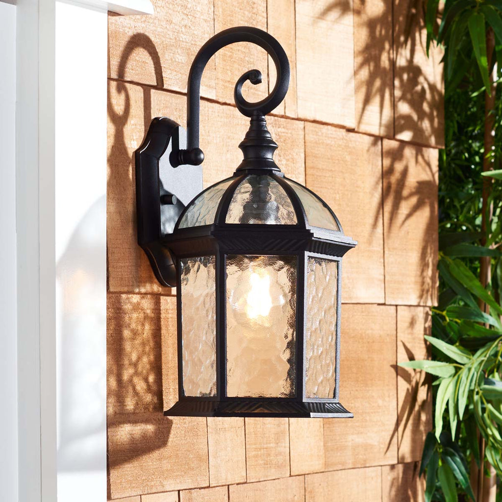 Safavieh Falyn Outdoor Wall Sconce - Black (Set of 2)