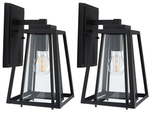 Safavieh Rydler Outdoor Wall Sconce - Black (Set of 2)