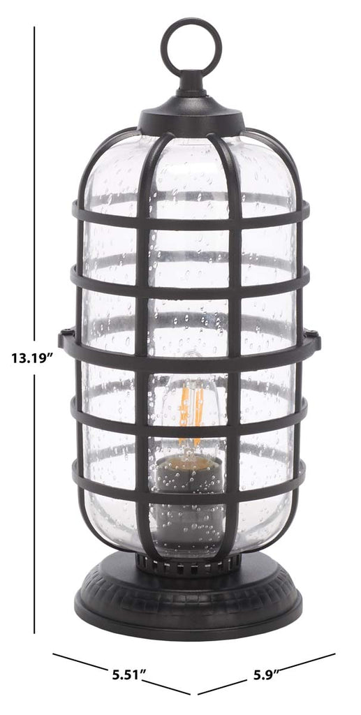 Safavieh Rigel Outdoor Table Lamp - Black