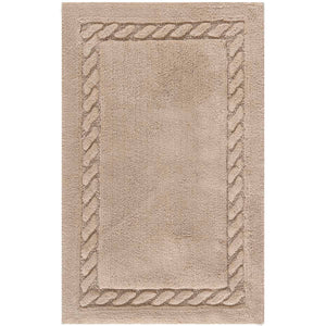 Safavieh Cable Plush Bathmat  - Linen