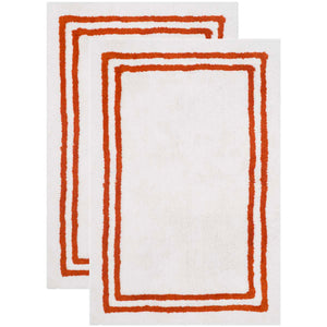 Candy Stripes Tufted Plush Bathmat (Set of 2) | Safavieh - PMB725