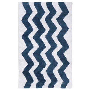 Safavieh Chevron Tufted Bathmat-Nautical Blue (Set of 2)