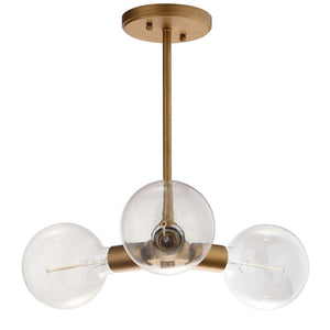 Safavieh Harkin 3 Light 18 Inch Dia Adjustable Pendant -Gold