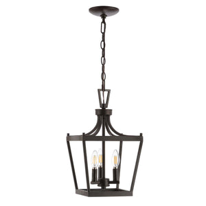 Safavieh Larton 3Lt Pendant-Oil Rubbed Bronze (Black)