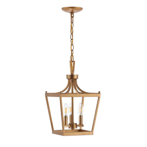 Safavieh Larton 3Lt Pendant-Gold Painted
