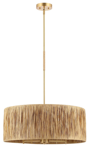 Safavieh Colessa 5 Light Extendable Pendant - Natural / Gold