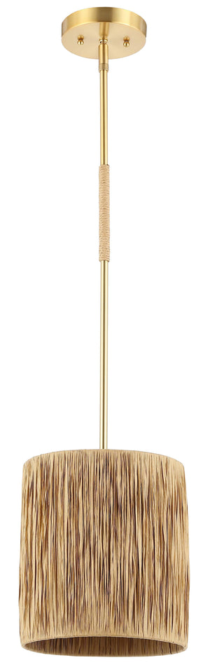 Safavieh Saija 9 Inch Extendable Pendant - Natural / Gold