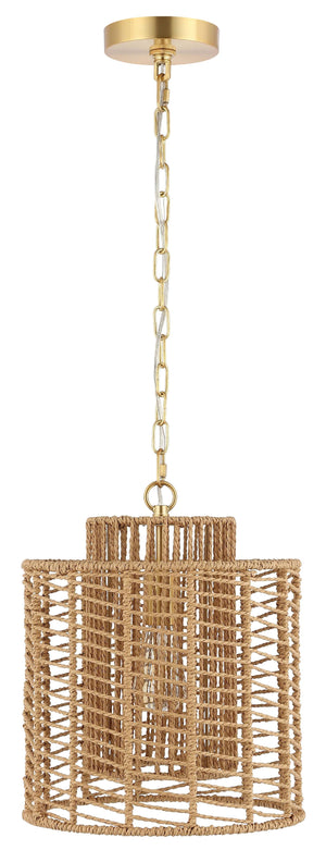 Safavieh Ryoa 12.25 Inch Extendable Pendant - Natural / Gold
