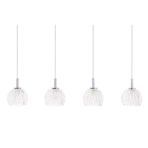 Safavieh Lanson Pendant-Chrome/Clear