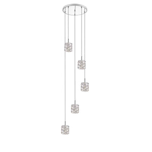 Safavieh Hadden Pendant-Chrome/Clear