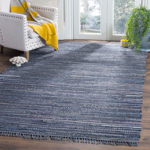 Safavieh Rag Rug Rug Collection RAR121C - Ink / Multi