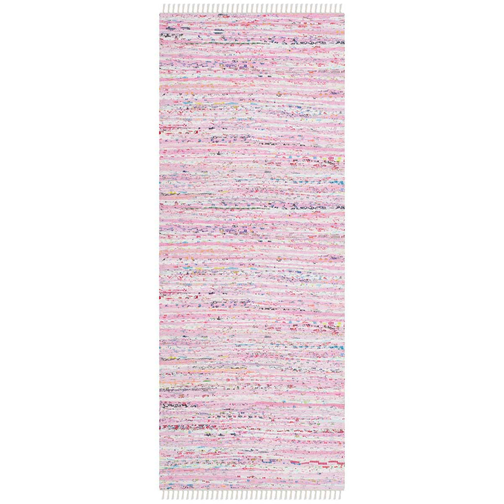 Safavieh Rag Rug Rug Collection RAR125E - Light Pink / Multi