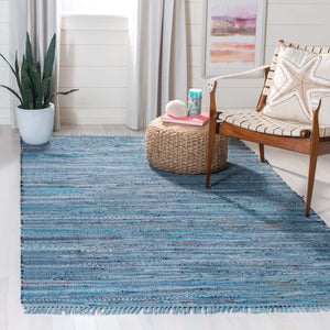Safavieh Rag Rug Rug Collection RAR127B - Blue / Multi