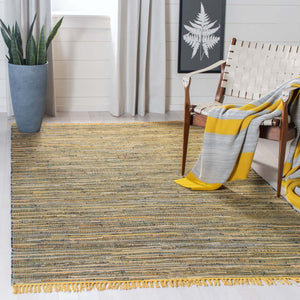 Safavieh Rag Rug Rug Collection RAR127H - Yellow / Multi