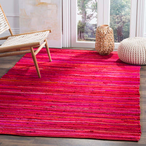 Safavieh Rag Rug Rug Collection RAR130R - Red / Multi