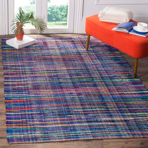 Safavieh Rag Rug Rug Collection RAR240B - Blue / Multi