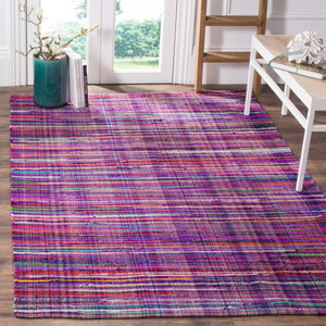 Safavieh Rag Rug Rug Collection RAR240C - Purple / Multi