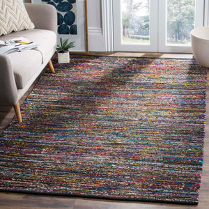 Safavieh Rag Rug Rug Collection RAR250G - Black / Red