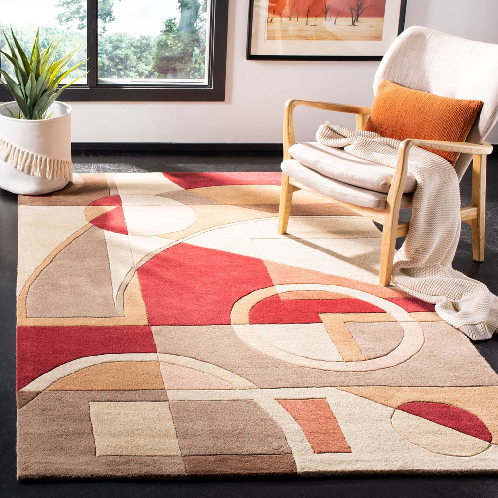 Safavieh Rodeo Drive Rug Collection RD845A - Beige / Multi
