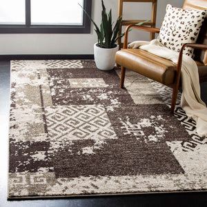 Safavieh Retro Rug Collection RET2135-1125 - Creme / Brown