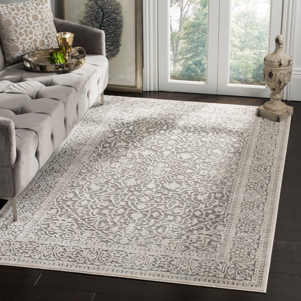 Safavieh Reflection Rug Collection RFT670B - Dark Grey / Cream