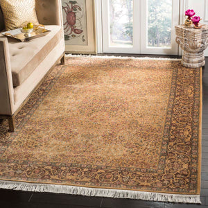 Safavieh Royal Kerman Rug Collection RK4B - Gold / Brown
