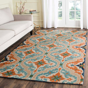 Safavieh Roslyn Rug Collection ROS595A - Blue / Beige