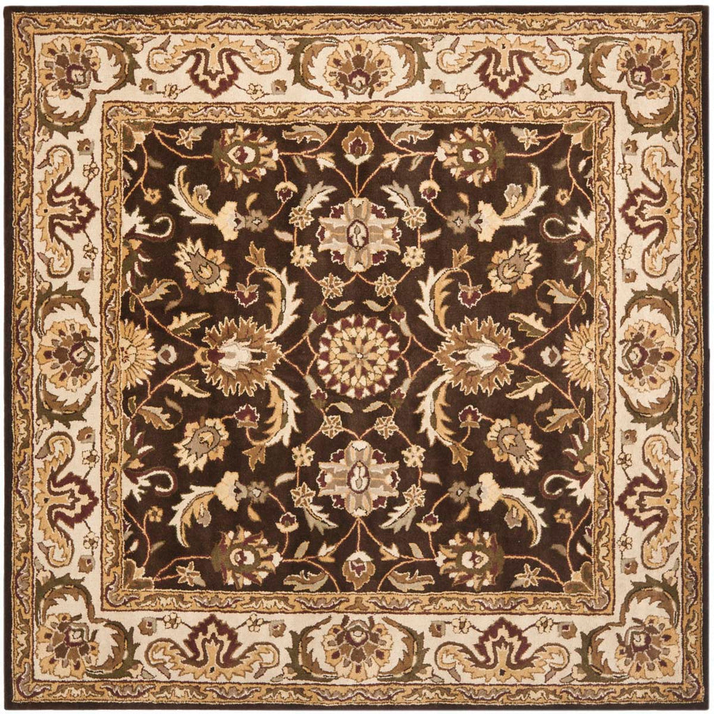 Safavieh Royalty Rug Collection ROY239A - Chocolate / Beige
