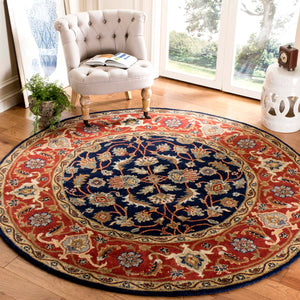 Safavieh Royalty Rug Collection ROY257A - Navy / Rust