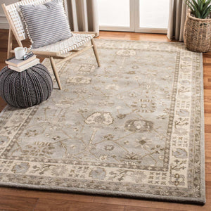 Safavieh Royalty Rug Collection ROY633A - Silver / Cream